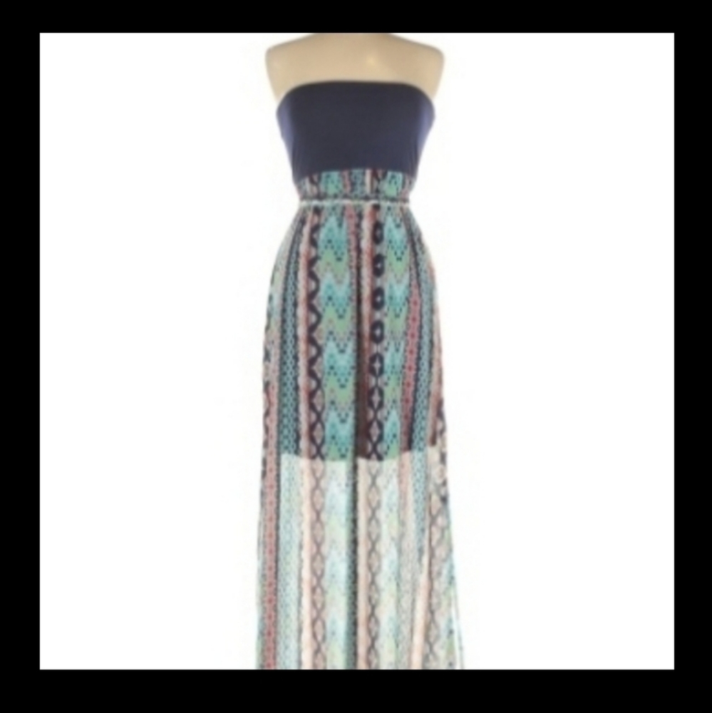 Xhilaration Strapless Sun Dress, sz M